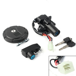 Juego de Llaves para Tapa de Tanque de Combustible con Interruptor de Encendido para <span class=keywords><strong>Kawasaki</strong></span> KLX250S KLX250SF KL250 - Interruptor de Encendido, Tapa de Combustible, Asiento - Product Image 1