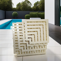 18/20/25/30cm PP & ABS Kunststoff Pool-Eckblöcke Überlaufgitter Abflussabdeckungen Weiß/Gelb für Schwimmbäder