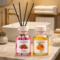 Diffuseur de parfum aux fruits en verre coloré, écologique et longue durée, pour salle de bain et chambre à coucher, 130 ml