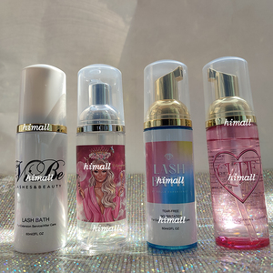Private Label 60ml Natural Oil Free Eyelash Foam Empty Bottle Eyelash <strong>Extension</strong> <strong>Lashes</strong> Bath <strong>Lash</strong> Foam Shampoo <strong>Cleanser</strong> - Product Image 6