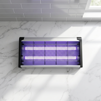 Tueur de moustiques électronique en aluminium T8 2*10 2*15 2*20, lumière UV anti-moustiques (4-40W)
