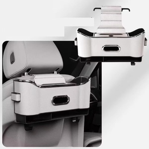 Caja de almacenamiento trasera para asiento de coche, caja de pañuelos para Porsche <span class=keywords><strong>Macan</strong></span> 2014 2015 2016 2017 2018 2019 2020 2021 2022 2023 2024 2025 - Product Image 4