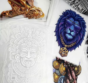 Prêts à expédier : Décalcomanies thermocollantes en plastisol PET pour vêtements foncés et sacs, avec motifs de dessins animés - Product Image 1