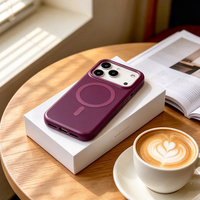 JOYPORODO B567 Matte Soft Cover untuk iPhone 17 18 Pro 17 18 Pro Max 2500Gs Magnet Ring Anti Silau Sentuhan Halus PC TPU Pesanan Grosir
