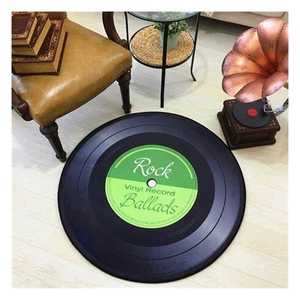 <span class=keywords><strong>Tapis</strong></span> à motif disque <span class=keywords><strong>de</strong></span> musique rétro, couverture ronde douce, <span class=keywords><strong>tapis</strong></span> <span class=keywords><strong>blanc</strong></span> antidérapant, <span class=keywords><strong>tapis</strong></span> pour CD - Product Image 6