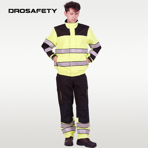 Uniforme <span class=keywords><strong>de</strong></span> <span class=keywords><strong>Trabajo</strong></span> <span class=keywords><strong>de</strong></span> Alta Visibilidad, Reflectante, Ignífugo, para Soldadura, Minería <span class=keywords><strong>y</strong></span> Campos Petroleros, Chaqueta <span class=keywords><strong>y</strong></span> Pantalones - Product Image 1
