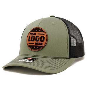 Gorra Trucker Richardson 112 Personalizada de 6 Paneles con Malla, Cierre a Presión, Logotipo Bordado en 3D, Color Gris, Lona Moderna para Ciclismo - Product Image 5