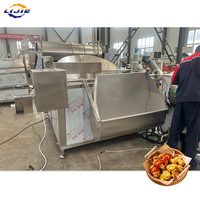 Machine à frire au gaz à chauffage externe robuste pour la production de snacks frits à grande échelle et les usines industrielles de noix