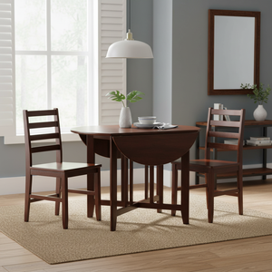 Alamo 3 pezzi tavolo rotondo a goccia con 2 sedie a scala Hamilton per set da pranzo - Product Image 3