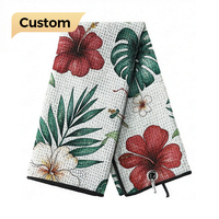 Serviette de golf en microfibre gaufrée personnalisée Ujoy Gift, impression par sublimation, luxe, sport, microfibre avec logo personnalisé