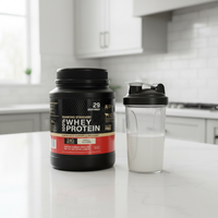 Poudre de protéines de lactosérum 100% OEM, saveur vanille, 1,98 livre, complément alimentaire pour l'entraînement sportif et la remise en forme pour adultes, 24 g, 29 portions