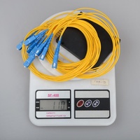 Module de répartiteur de fibre optique PLC ABS 1:8 SC UPC 1X8 monomode G657A1 avec pigtail de fibre, certifié CE, garantie 5 ans, occasion