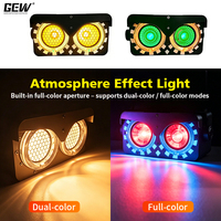 Projecteur LED de surface DMX 100W à lumière dorée, blanc chaud et froid, RGB, aspect hibou, pour événements scéniques