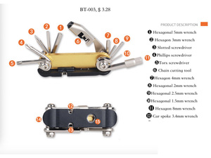 Multifunctional <b>Tools</b> Keyring Screwdriver Pendant Gadget Outdoor OEM Hexagon Cross Screwdriver Combination - Product Image 2