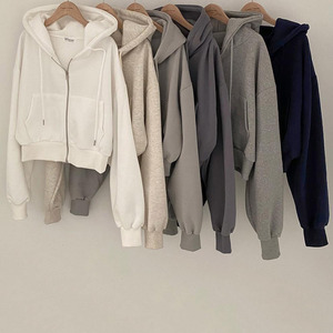 Sweat-shirt à fermeture éclair uni de haute qualité pour homme, automne, ODM/OEM, vente en gros, sweat-shirts en coton, écologiques, amples - Product Image 1