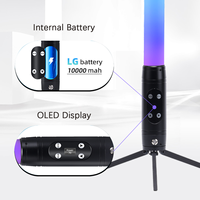 Tube LED sans fil 2,4 GHz IP65 à piles DMX512 W-DMX RGB 3-en-1 Artnet avec télécommande pour soirées, clubs et DJ – Expédition depuis les entrepôts du Royaume-Uni