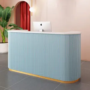 Luxus Design Großhandel Front moderne gebrauchte Holz Büromöbel Theke Rezeption