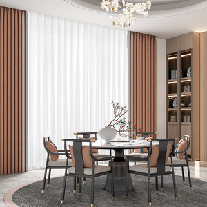 Tùy Chỉnh Chất Lượng Cao Trung Quốc Phong Cách Hiện Đại Cotton Linen Chung Pleat Thân Thiện Với Môi Rèm Cửa Cho Phòng Khách Phòng Ngủ Rèm Cửa - Product Image 1