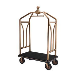 Fabricant spécialisé dans la production et la personnalisation de chariots à bagages haut de gamme pour les halls d'hôtels et les aéroports. - Product Image 3