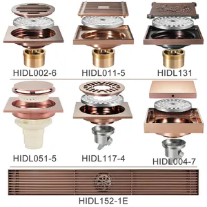 HIDEEP Phụ Kiện Phòng Tắm Brass Rose Gold Thoát Nước Sàn Nhà Tắm Chống Mùi Cống - Product Image 2