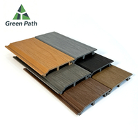 Panneau mural WPC à grain de bois haute résistance, revêtement extérieur en composite bois-plastique pour bâtiment commercial