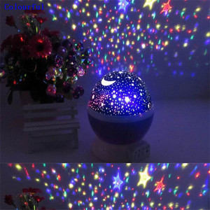 USB Universale di Rotazione del <span class=keywords><strong>Cielo</strong></span> della Stella 3D Proiettore di Luce di Notte Lampada USB Ha Condotto La Luce - Product Image 5