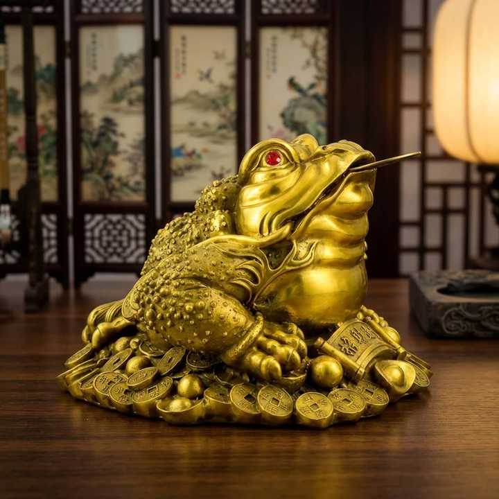風水動物のための真鍮製の金貨付き金蟾（きんえん）| Alibaba.com