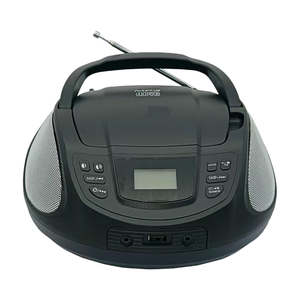 Lecteur CD portable de bureau avec batterie, haut-parleur Bluetooth, radio FM, télécommande et boutons intuitifs – Vente directe usine - Product Image 4