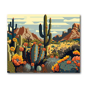 Paysage désertique de haute qualité bricolage peinture par numéros kit photos peinture peinture par numéros kits sur <span class=keywords><strong>toile</strong></span> - Product Image 2