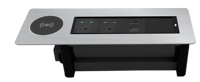 Multiprise de table rotative automatique avec prises escamotables intégrées (types A-B-C-G), 10A 20W, avec ports USB et chargeur sans fil