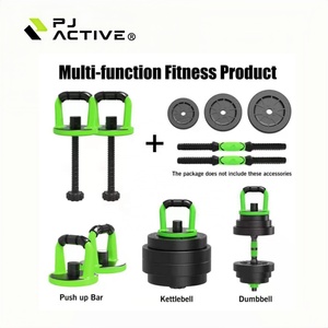 Set di Manubri in Cemento PINJIAN per Fitness 10-40kg <span class=keywords><strong>con</strong></span> Piastre di Peso Riempiti di Sabbia <span class=keywords><strong>Bilanciere</strong></span> Regolabile e Manubri da Palestra 10kg - Product Image 3