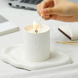 Velas <span class=keywords><strong>de</strong></span> cerámica <span class=keywords><strong>de</strong></span> gran tamaño para aromaterapia, juego <span class=keywords><strong>de</strong></span> velas perfumadas personalizadas <span class=keywords><strong>de</strong></span> lujo con logo - Product Image 2