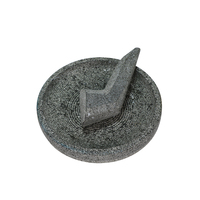 Mortier en granit écologique pour broyer herbes et épices domestiques, ail, poivre du Sichuan, piment, pour une pulvérisation efficace