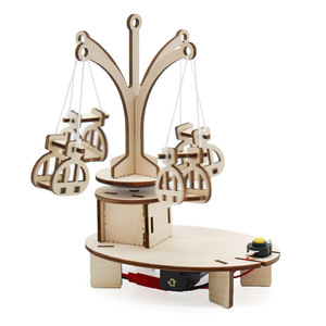 Kit éducatif STEM OKYN-G5536 DIY Chaise volante rotative en bois - Product Image 4