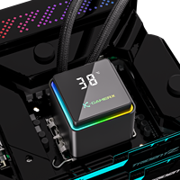 Refroidisseur de processeur liquide Gamer-X 240/360 mm, refroidissement par eau pour PC, radiateur avec écran LCD, roulement à fluide 3 broches, AM4 AM5 Intel LGA115X/1200