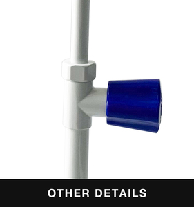 Cina laboratorio e uso medico doppia testa tubo drenante montaggio sul ponte rubinetto in acciaio inox bottiglia per lavaggio oculare triplo ugello da tavolo - Product Image 5