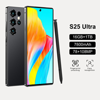 Nouveau Téléphone S25 Ultra 2025 – Meilleure Vente – 16 Go + 1 To, Android 14, Processeur Deca Core, Écran 144 Hz, Prix Usine, Débloqué, Plein Écran