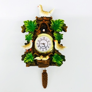 High Quality Nordic Style Resin Hand Painted Cuckoo <strong>Clock</strong> <strong>for</strong> Home Resin Fridge <strong>Clock</strong> <strong>Wall</strong> Customized 3d Animal Cuckoo <strong>Clock</strong> - Product Image 3