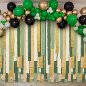 Rollos de Papel Crepé al por Mayor, 5 Colores, para Manualidades, Decoración de Bodas y Fiestas, Tonos Verdes para Escenarios y Empaque - Product Image 2