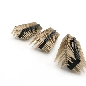 Fábrica OEM 2mm 1,27mm 1,0 2,0 2,54 paso solo doble fila 1,27 2,54mm hembra macho Pin Header conector