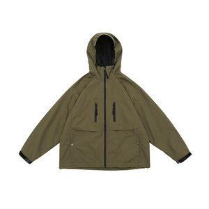 LAYENNE Veste <span class=keywords><strong>de</strong></span> protection en tissu tendance, imperméable, avec fermeture éclair et étiquette personnalisée Veste <span class=keywords><strong>de</strong></span> <span class=keywords><strong>randonnée</strong></span> pour hommes et femmes - Product Image 1