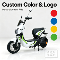 Bicicleta Eléctrica Urbana de 60V 1000W sin Escobillas, Digital, de 3 Velocidades, con Cuadro de Acero, Cómoda para el Transporte Urbano, Accesorios Completos, Frenos de Tambor de Seguridad