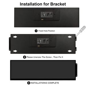 Monitor Portátil con Barra de Pantalla Secundaria/Extensible para <span class=keywords><strong>PC</strong></span>, Entrada USB/9 Pines, 1920x515, 12.6 Pulgadas, LCD, para Computadora DIY Y60, Temperatura del CPU - Product Image 3