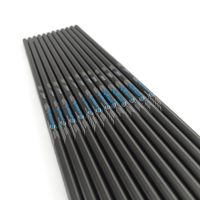 Flèches en carbone pur pour entraînement et pratique, diamètre intérieur 4,2/6,2 mm, 25-32 pouces, conçues pour la chasse et le tir avec arc à poulies et arc classique.