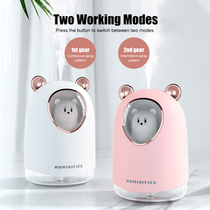Siêu Âm Độ Ẩm LED Ánh Sáng Tinh Dầu Khuếch Tán Môi Trường Xung Quanh Làm Mát Không Khí Hương Thơm Nhà Sản Xuất Xe Gấu Nhà USB Mini 300Ml - Product Image 2