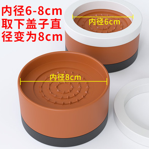 Pieds de support réglables antidérapants Qinfeng pour lave-linge à chargement frontal, en plastique, 3 niveaux de hauteur réglable - Product Image 2