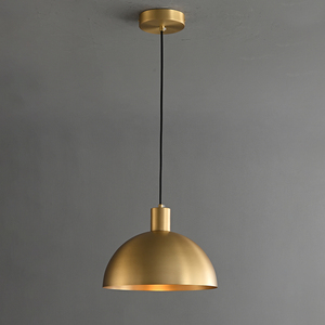 MEEROSEE Gold Pendant Light <strong>Copper</strong> Pendant Lights Kitchen Island Farmhouse Dome Pendant <strong>Lamp</strong> for Hallway Dining Room 400K3330 - Product Image 6