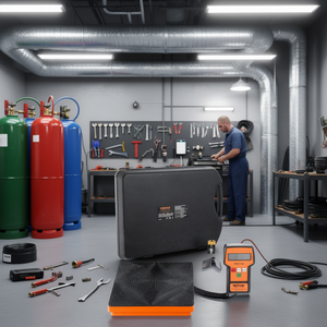 Balance de pesage numérique Vevor 110 lb haute précision pour la recharge de réfrigérant HVAC, avec télécommande filaire - Product Image 2