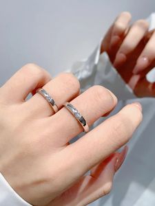 PT950 Wedding Band Sets for <b>Couples</b>, Matching His & Hers <b>Rings</b>, Natural Diamond Inlaid, Certified with Free Engraving - Product Image 4