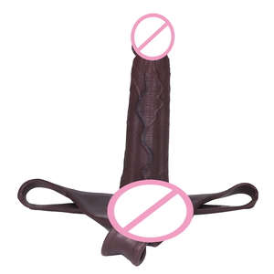 SXXY mutandine in Silicone con realistico Dildo cavo cinturino maschile nero grande pene ext manicotto <span class=keywords><strong>coppia</strong></span> <span class=keywords><strong>Sex</strong></span> <span class=keywords><strong>Toy</strong></span> all'ingrosso - Product Image 5